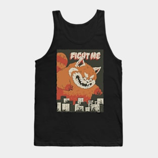 Giant red panda attack city Tank Top